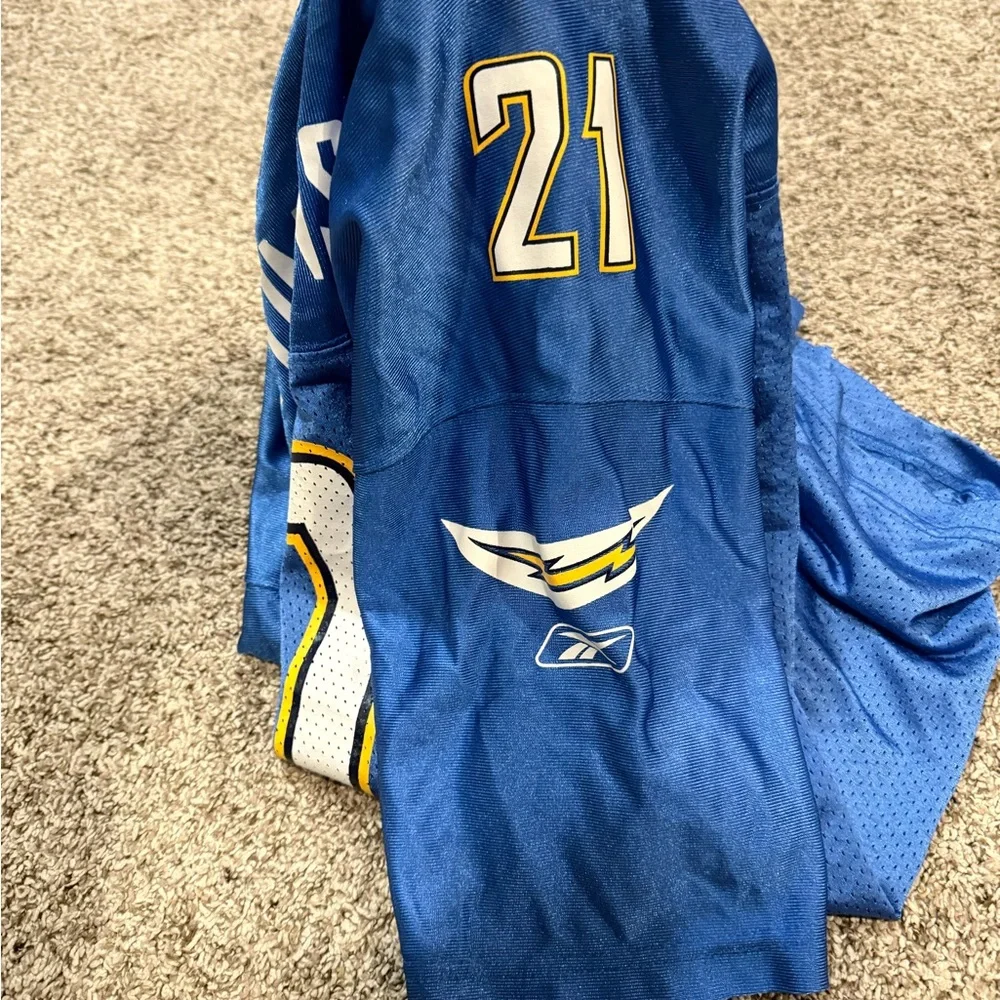 LaDainian Tomlinson youth XL 18/20 light Blue Chargers Jersey #21 vintage Reebok - Picture 6 of 6